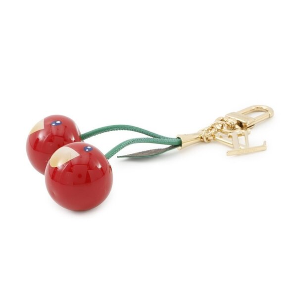 LOUIS VUITTON LV × TM Bag Charm・Cherry Plexiglass/Monogram/Leather Red - Picture 2 of 10